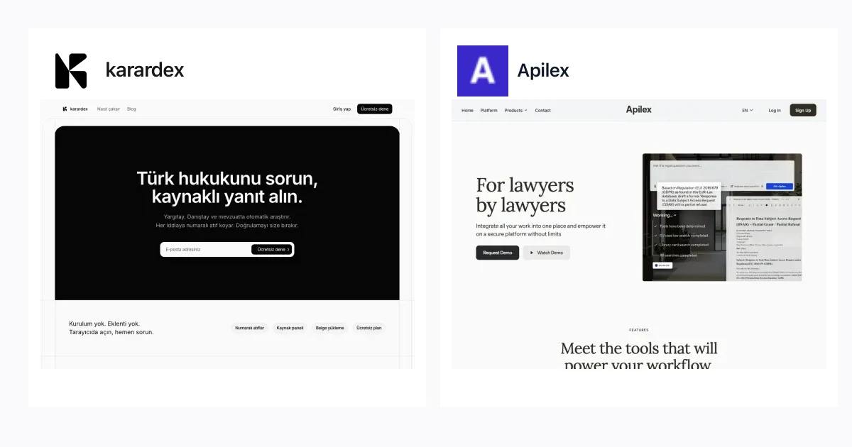 karardex vs Apilex: fiyat ve özellik karşılaştırması