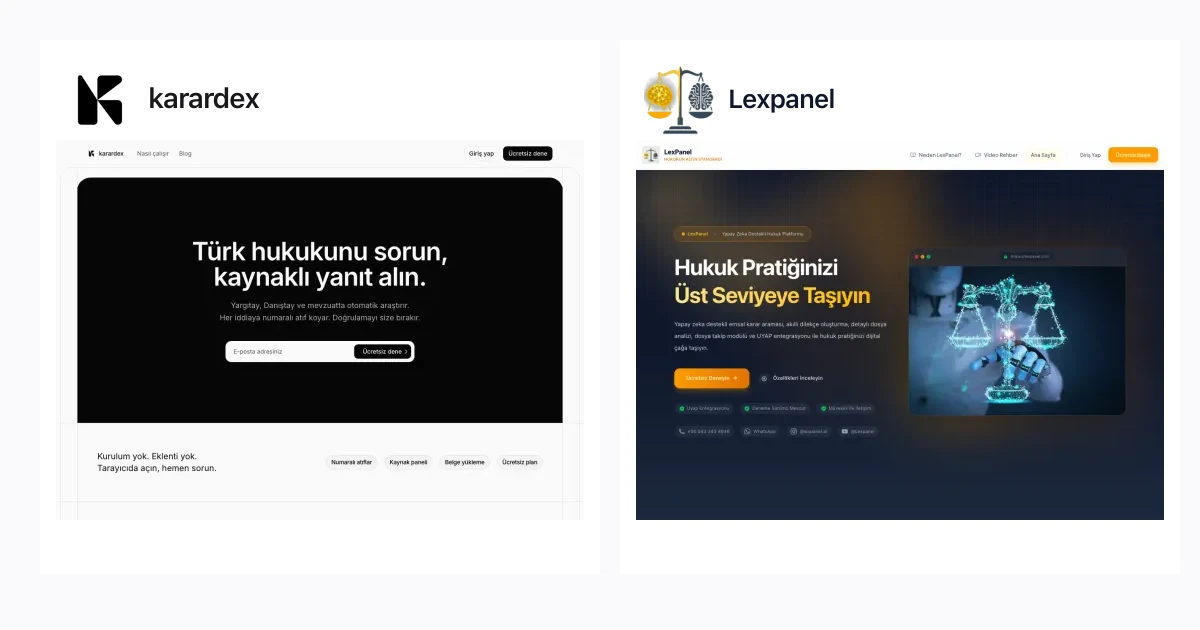 karardex vs Lexpanel: fiyat ve özellik karşılaştırması