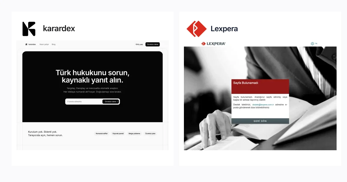 karardex vs Lexpera: fiyat ve özellik karşılaştırması